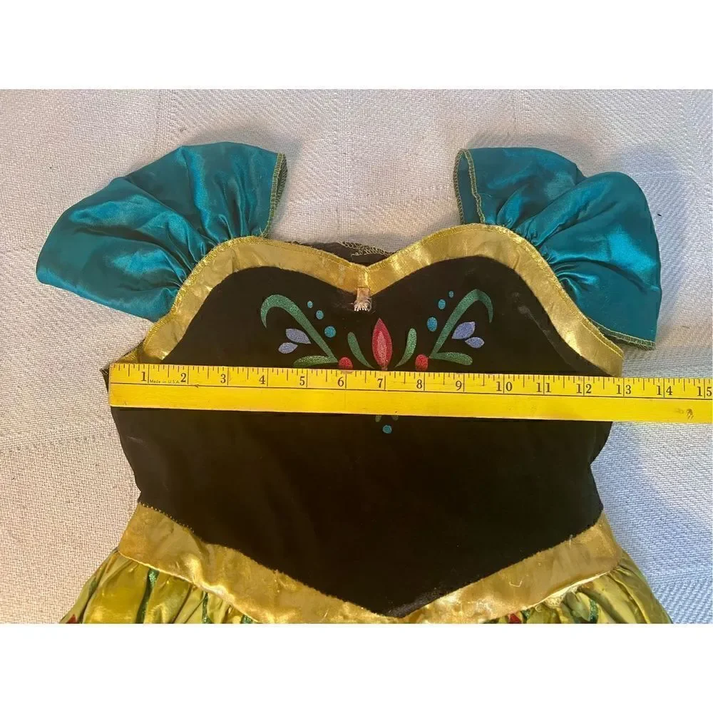 Disney Frozen Anna Coronation Day Fancy Dress Child Costume Size Medium 7-8